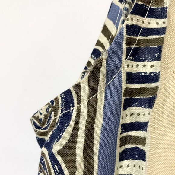 MIC Fashion Midi Dress V-Neck Button Front Brown Blue Sleeveless Boho 90s Y2K 22 - Picture 6 of 11